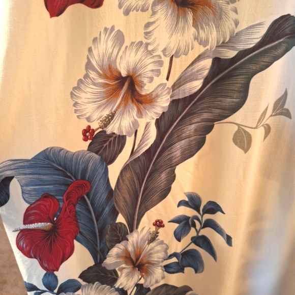 Vintage MADE IN HAWAII USA IOLANI midi dress beautiful! Size XXL - Picture 6 of 7